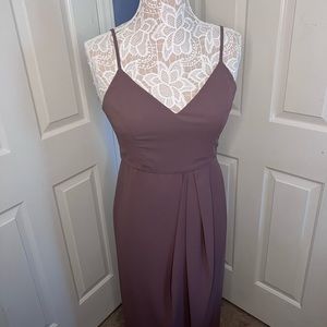 Lulu's Reinette Mauve Purple Midi Dress
